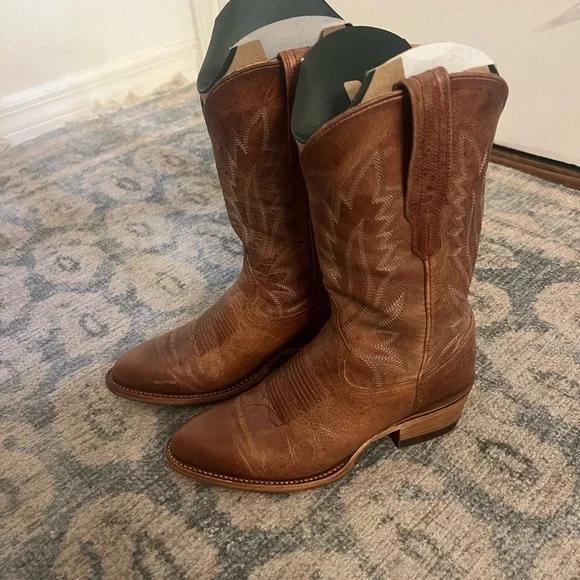 Tecovas The Jamie Cowgirl Boots Scotch Goat Leather 5.5 - Picture 8 of 8